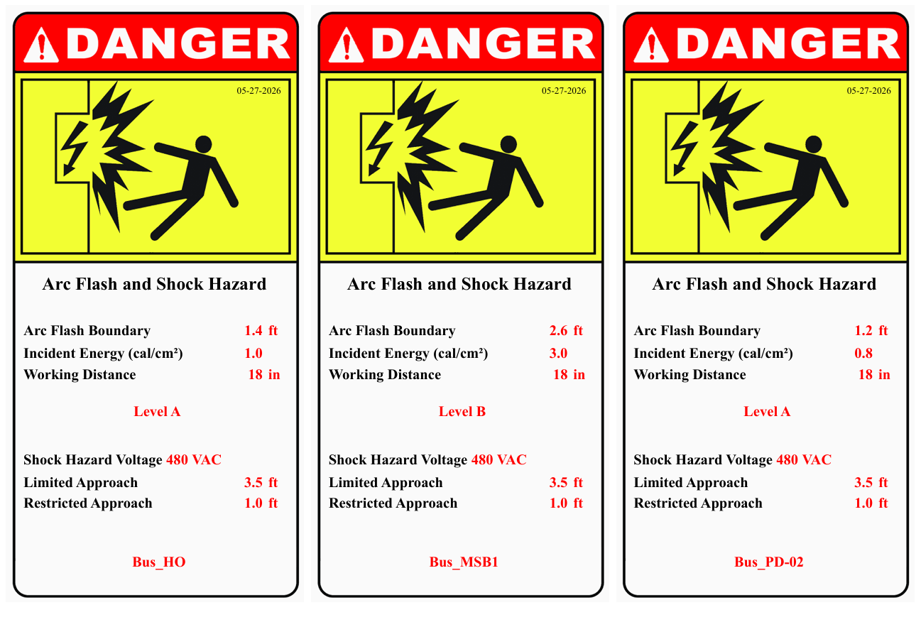 Arc Flash PPE Label